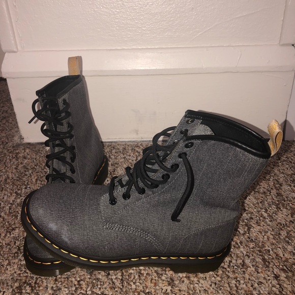 Vegan Castel Dr. Martens- Medium Gray - Picture 2 of 4